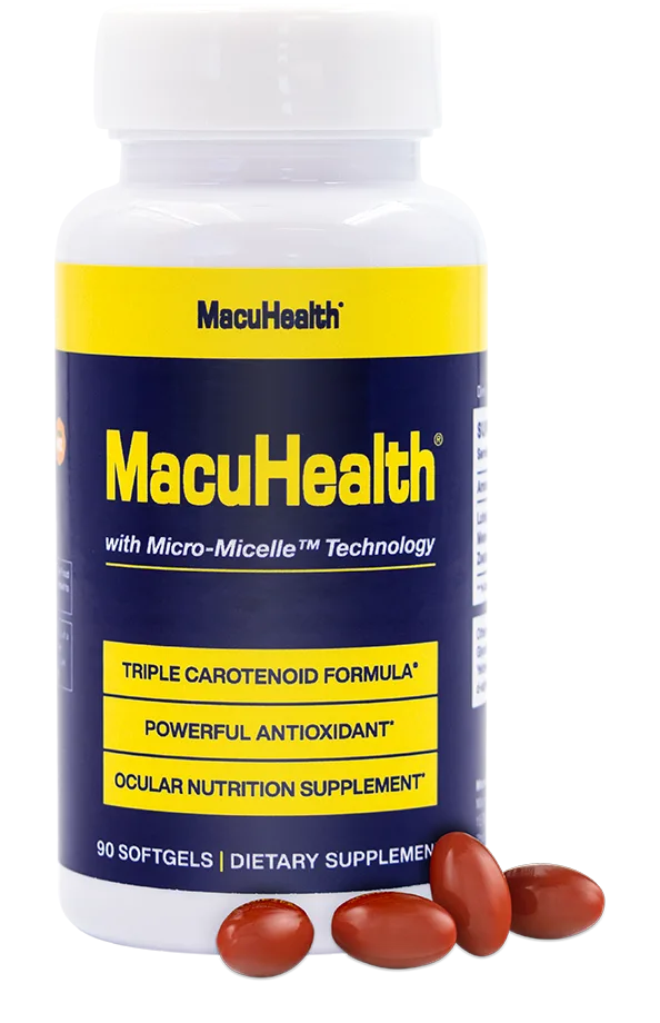 Macuhealth Triple Carotenoid Formula - Eye Vitamins for Adults - 90 Softgels